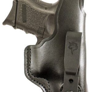 DeSantis Gunhide 033BAB6Z0 Dual Carry II IWB/OWB Black Leather Belt Clip Compatible w/Glock 19/Beretta Cougar/Sig P225 Right Hand