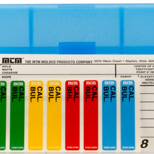 MTM Case-Gard RL5024 Case-Gard R-50 Multi-Caliber Clear Blue Polypropylene 50rd
