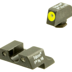 Trijicon 600784 HD Night Sights Green/Tritium Yellow Outline Front Sight-Green Tritium Black Outline Rear Sight Glock 42/43 Small Frame