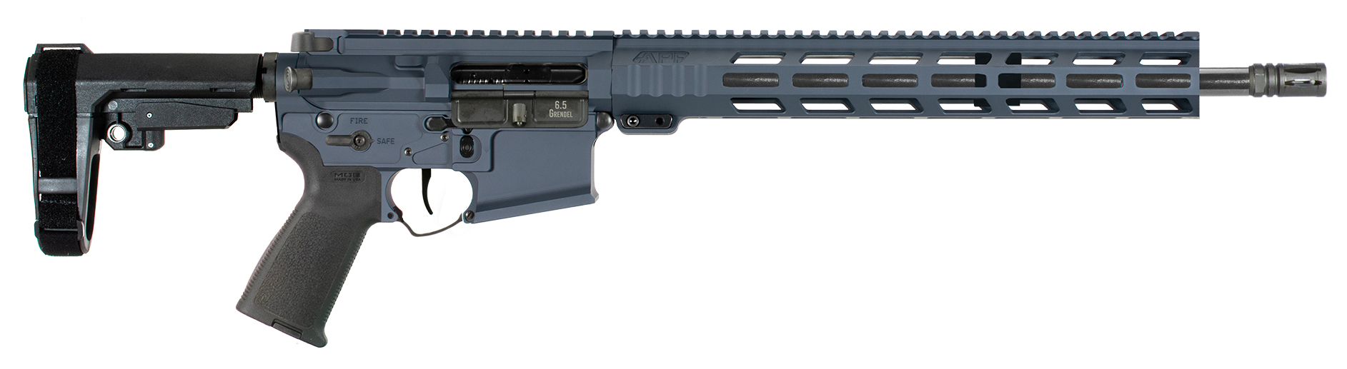 APF 6.5GREN PISTOL 2.0 14.5 STEALTH GRY MLOK