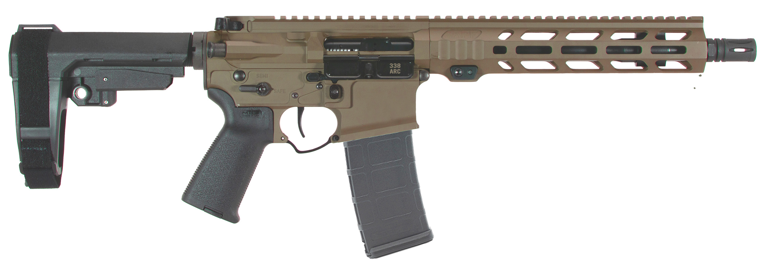 APF PISTOL 2.0 338ARC FDE 10.5 MLOK