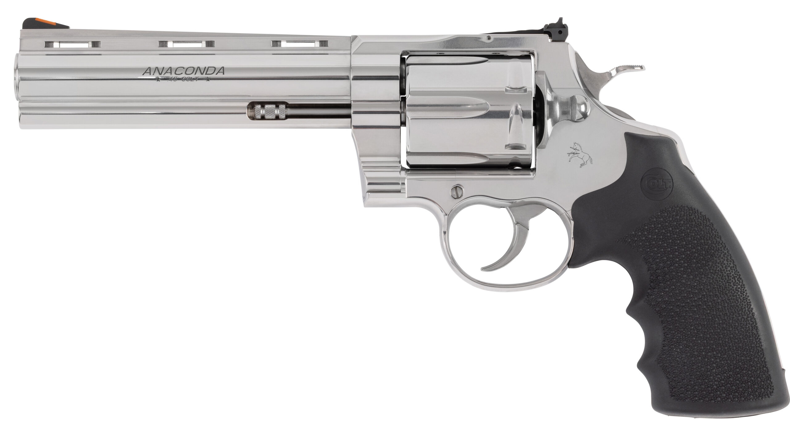 CLT ANACONDA 45CLT 6 SS HOGUE RUBBER GRIP 6RD