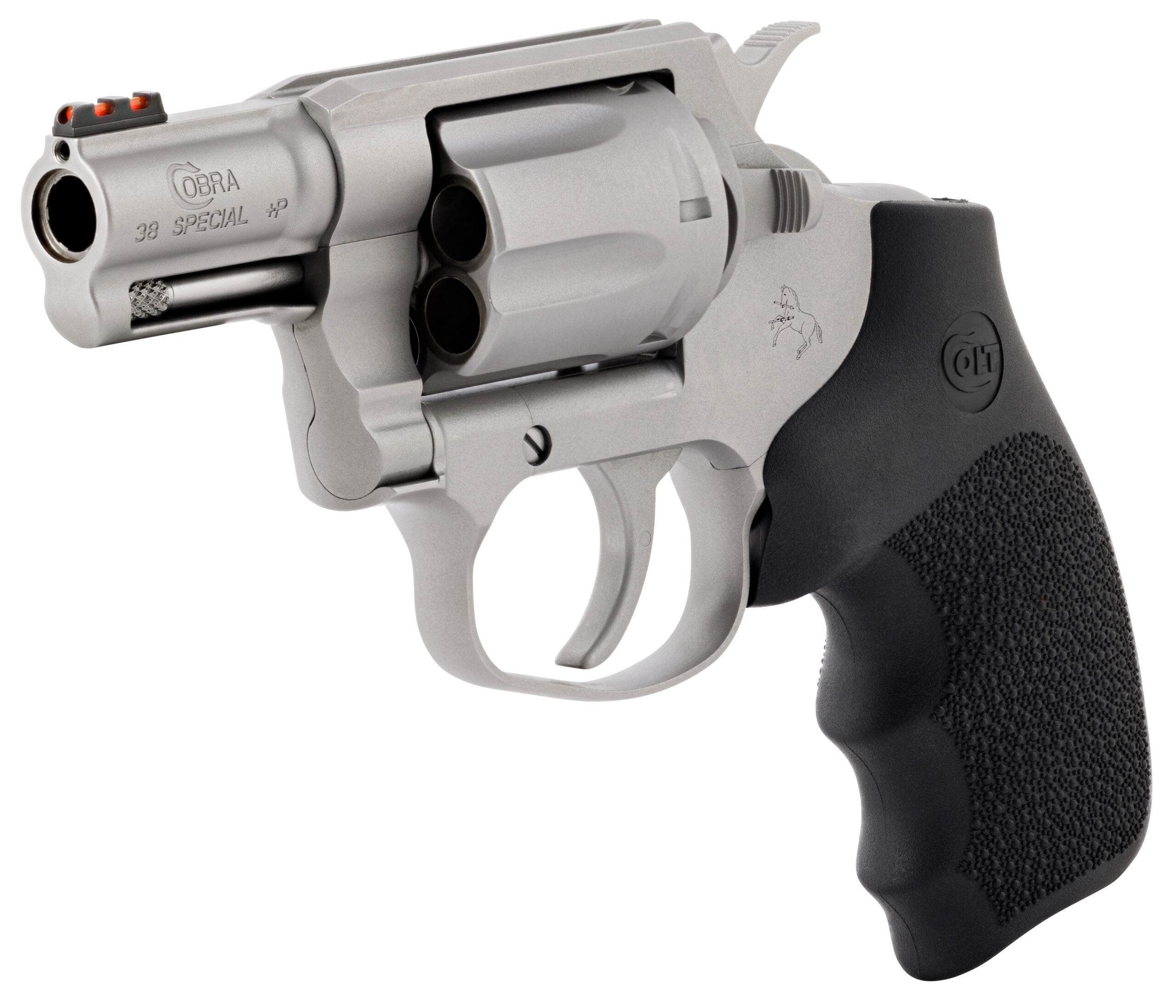 CLT COBRA 38SPL+P 2 SS HOGUE RUBBER GRIP 6RD