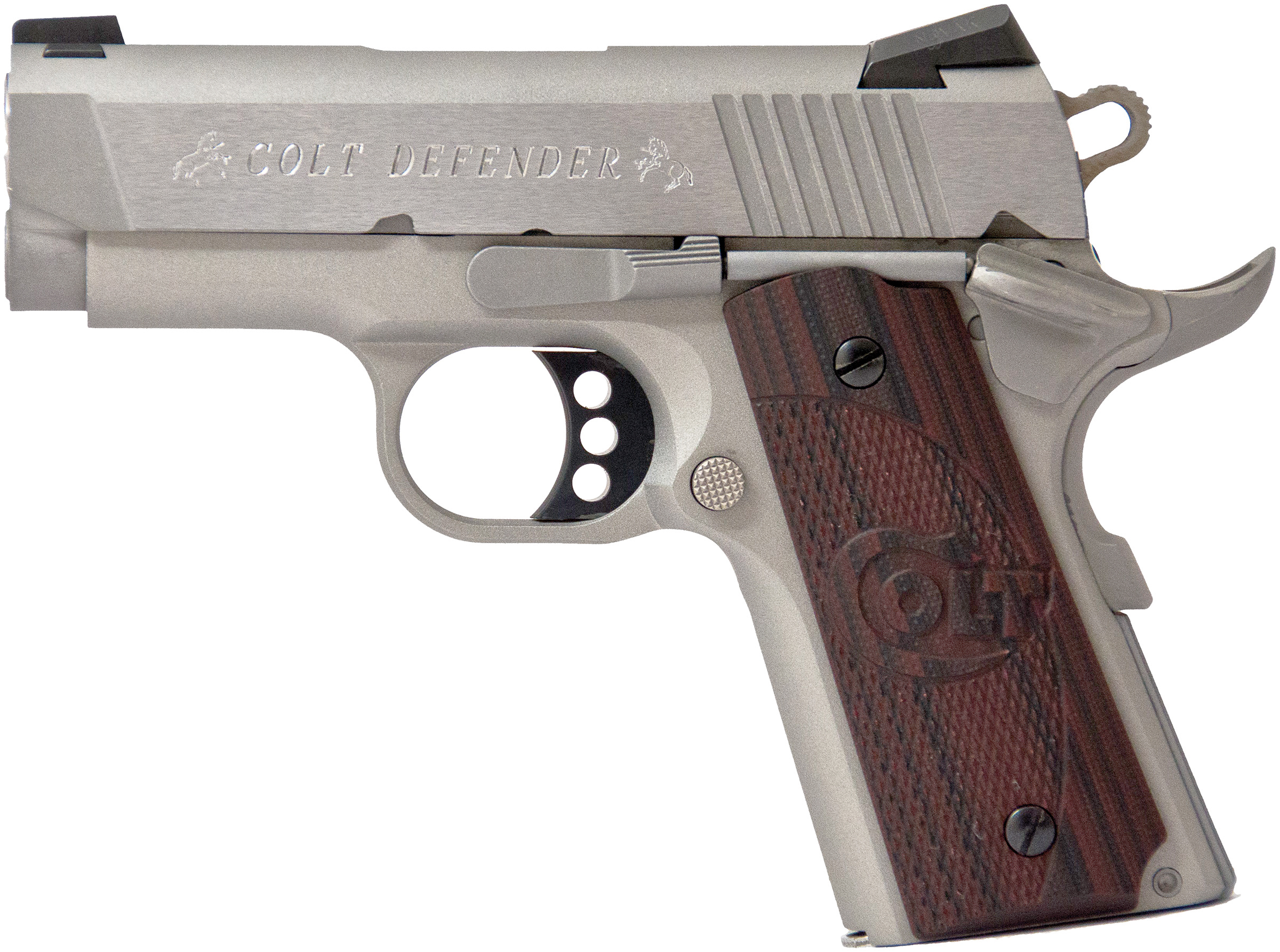 CLT DEFENDER 45ACP 3 SS BRUSHED G10 BLK CHERRY