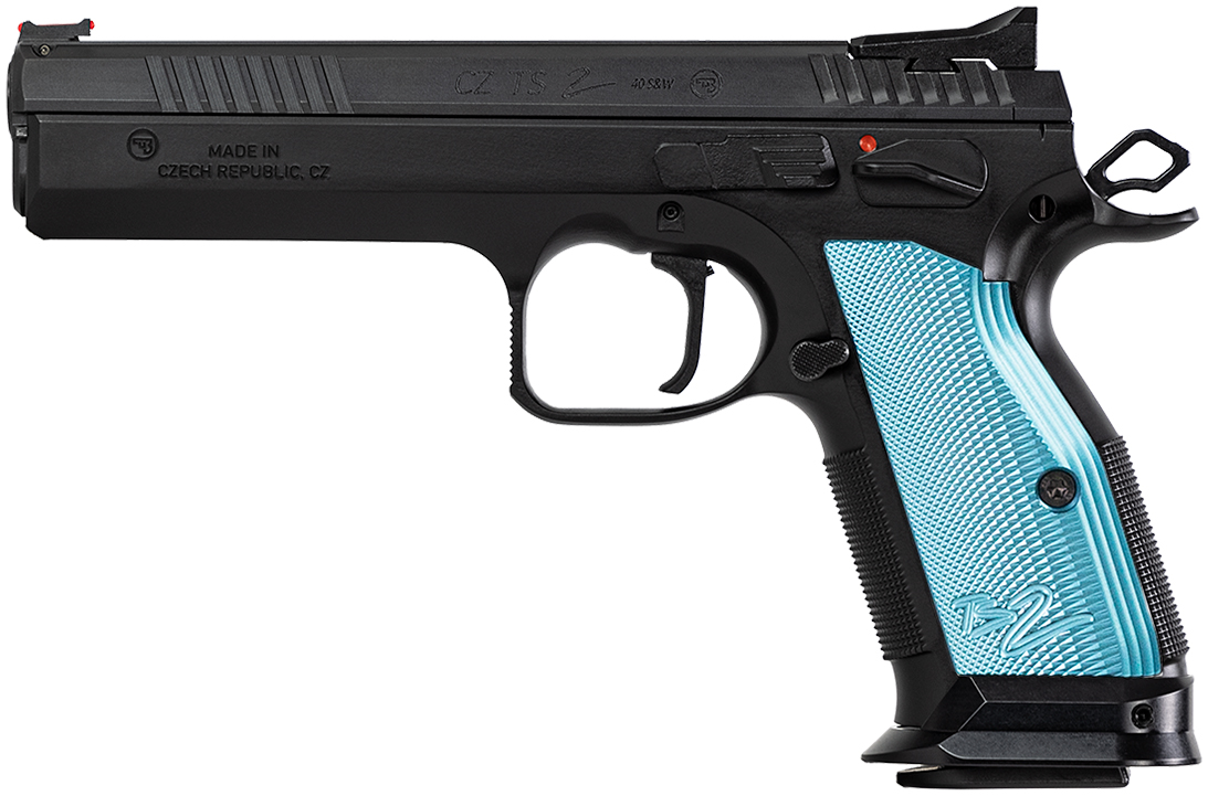 CZ TS 2 40SW 17RD BLUE ALUMINUM GRIPS