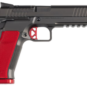 DAN WESSON DWX 9MM 5 OR RAIL RED GRIPS 10RD