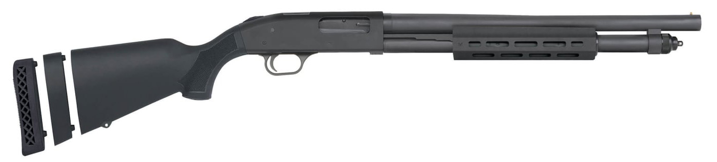 MOSS 590A1 12GA 18.5 BLK OR THREADED 6RD