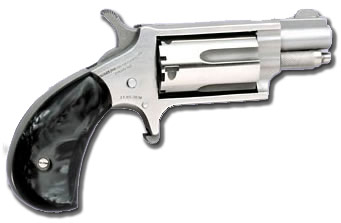 NORTH AMERICAN ARMS MINI 22MAG REV 1-1/8 SS BLKPRL