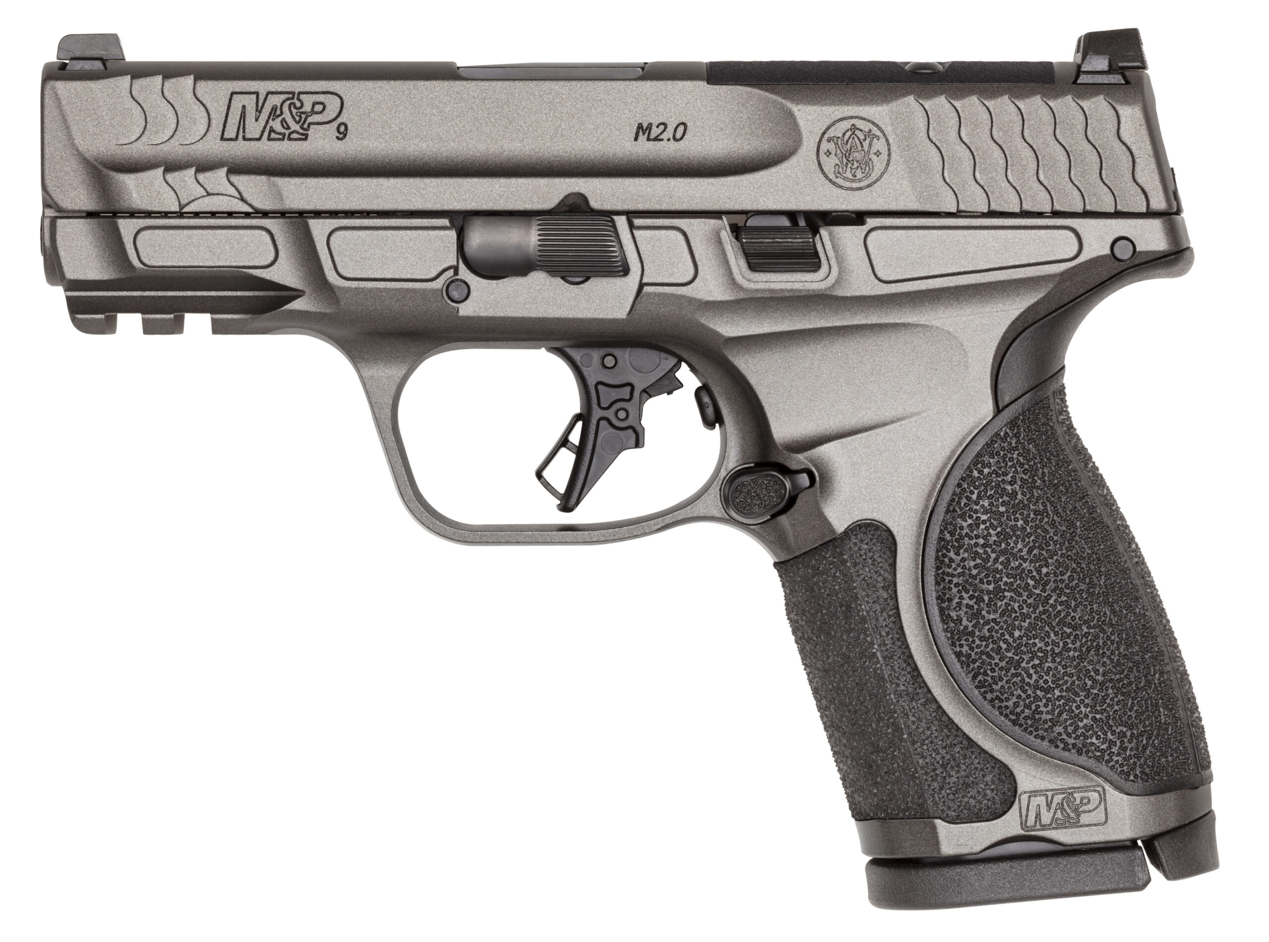 SW M&P9 M2.0 METAL COMP 9MM 3.6 OR NTS GRY 15RD