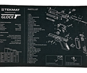TEKMAT PISTOL MAT FOR GLOCK 17 BLK