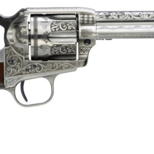 TF UBERTI 1873 CATTLEMAN 45LC 5.5 PHOTO ENGR WHT