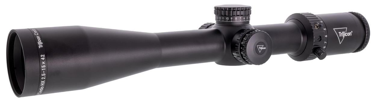 TRIJICON CREDO HX 2.5-15X42 SFP POWERDOT