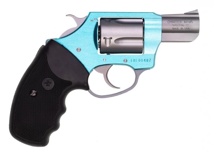CHARTER ARMS SANTA FE SKY .38 SPL. ALUMINUM 5 SHOT 2IN FIXED STANDARD TURQUOISE STAINLESS STEEL 53860