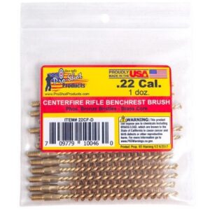 PROSHOT .22 CAL. CENTERFIRE BRUSH - 12 QTY. BULK PACK 22CF-D