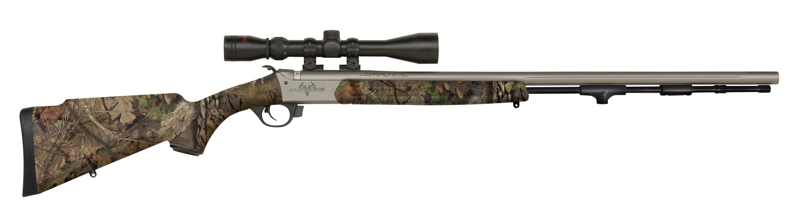 TRADITIONS PURSUIT XT .50/26'' MOSSY OAK BREAK UP COUNTRY CAMO SS CERAKOTE 3-9X40 SCOPE