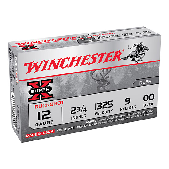 WIN SUPER-X BUCKSHOT 12GA 2.75 9PL #00 15/10
