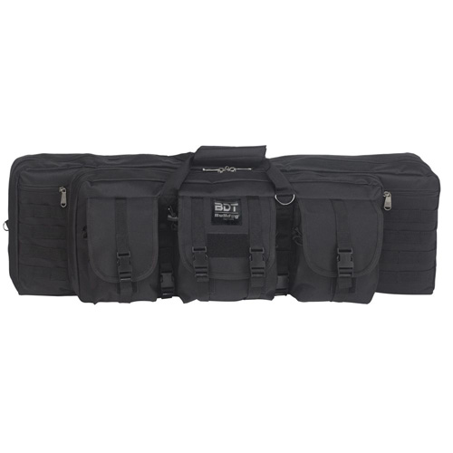 TACTICAL DOUBLE RIFLE BAG - BLACK, 13”H X 43”W X 4”D