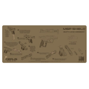 M&P SHIELD INSTRUCTIONAL PROMAT - COYOTE TAN