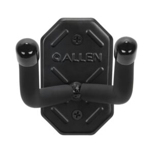 Allen Defender Double Hooks with Metal Mounting Plate Black