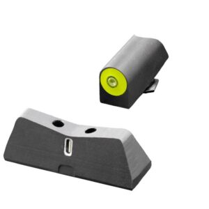 XS Sight DXT2 Big Dot Sight for Colt 1911 & others all barrel lengths LPA Cut - Yellow