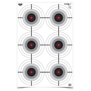 Birchwood Casey Eze-Scorer Multiple Bull's-Eye Paper Target 23"x35" 5/ct