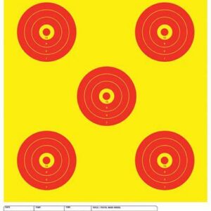 Champion Shotkeeper Targets Yellow & Red 5 Bull Large 12/Pack