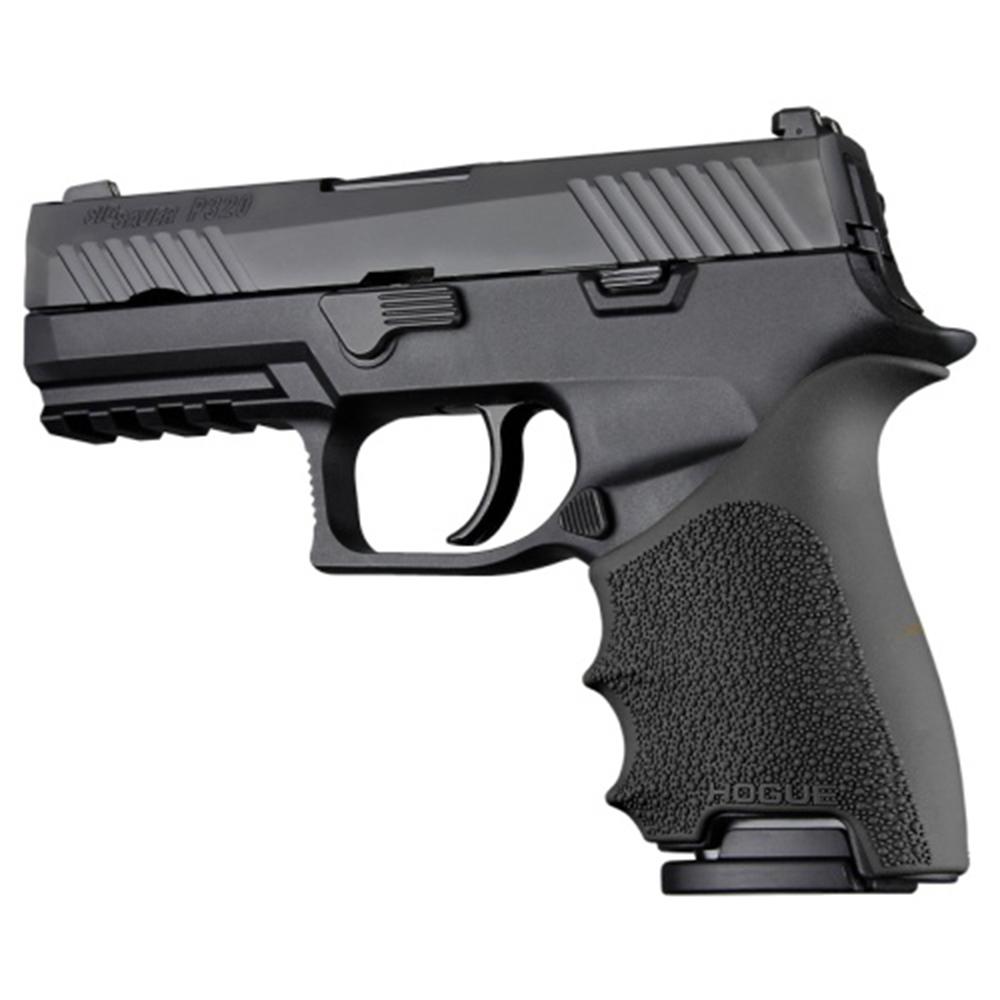 Hogue HandAll Beavertail Handgun Grip Sleeve for Sig Sauer P320 Compact Black