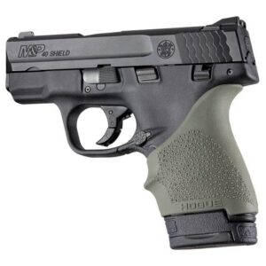 Hogue HandAll Beaver Tail Grip Sleeve S&W M&P Shield Ruger LC9 Glock 26/27 OD G