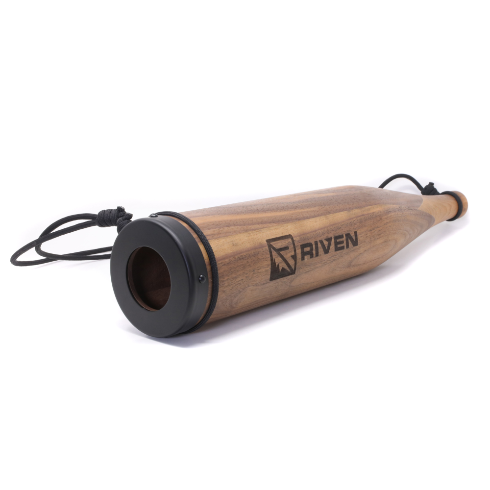 Riven Cambium Elk Bugle Tube Black Walnut