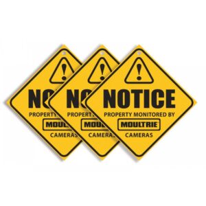 Moultrie Trail Camera Surveillance Signs (3-pack)