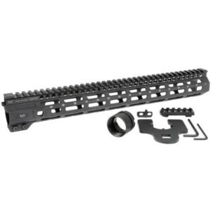 Midwest Industries Combat Rail One Piece Free Float Handguard 15" M-LOK Black