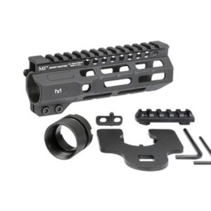 Midwest Industries Combat Rail One Piece Free Float M-LOK Handguard 6" Black