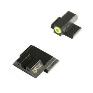 Perfect Dot NS Set w/Yellow Front + Black Square Rear Fits S&W M&P