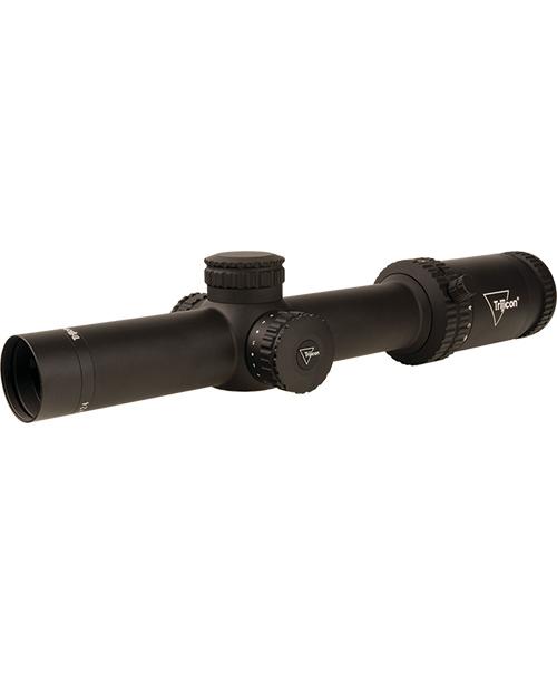Trijicon Credo 1-6x24 (SFP) 30mm Rifle Scope w/Green BDC Segmented Circle .223 Low Capped Adjusters