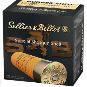 Sellier & Bellot Shotgun Ammunition 12 ga 2 5/8"  15 plts Rubber 25/ct