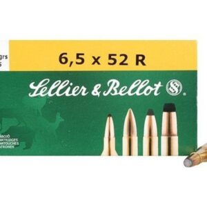Sellier & Bellot Rifle Ammunition 6.5x52R 117 gr SP 775 fps 20/ct