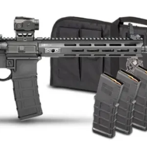 SPRINGFIELD ARMORY SAINT VICTOR GEAR PAC 5.56 11.5" PISTOL, SBA3, BLACK, FLIP UPS, 4-30RD