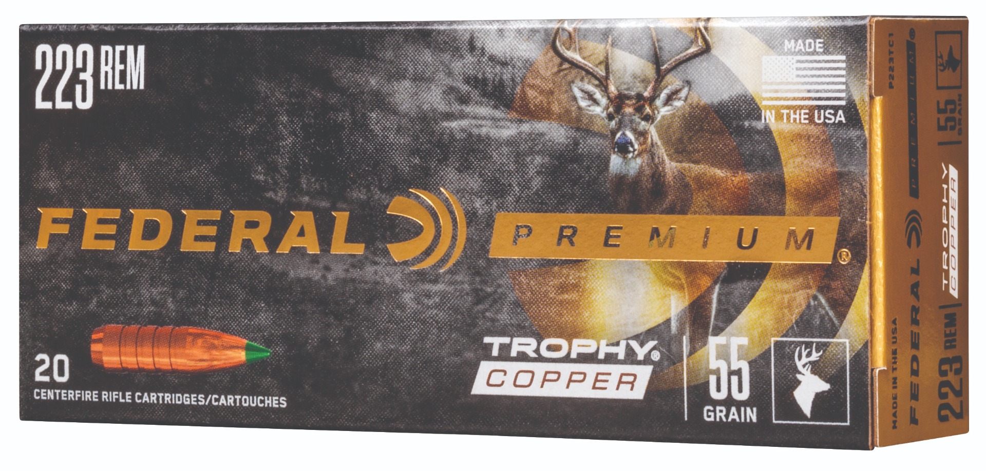 FDR 223 55GR TRPHY CPPR 20RD