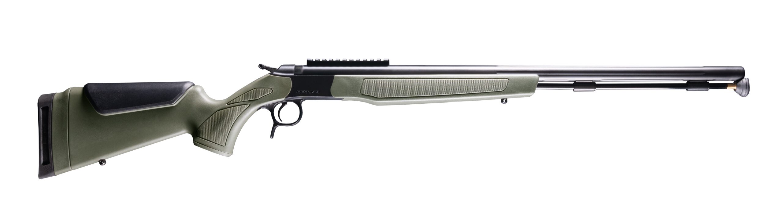 CVA OPTIMA .50CAL BLK/ODG RAIL