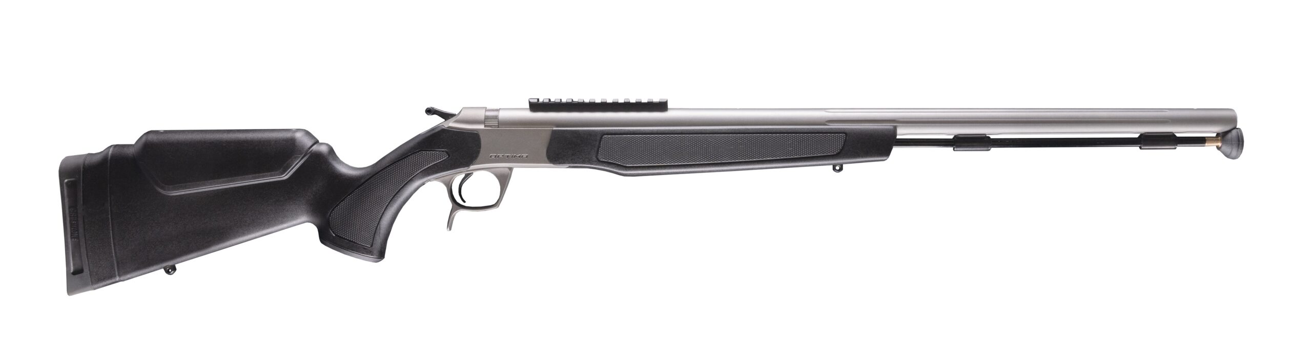 CVA OPTIMA .50CAL SS/BLK RAIL