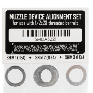 RUGGED SUPPRESSORS SHIM KIT 1/2X28
