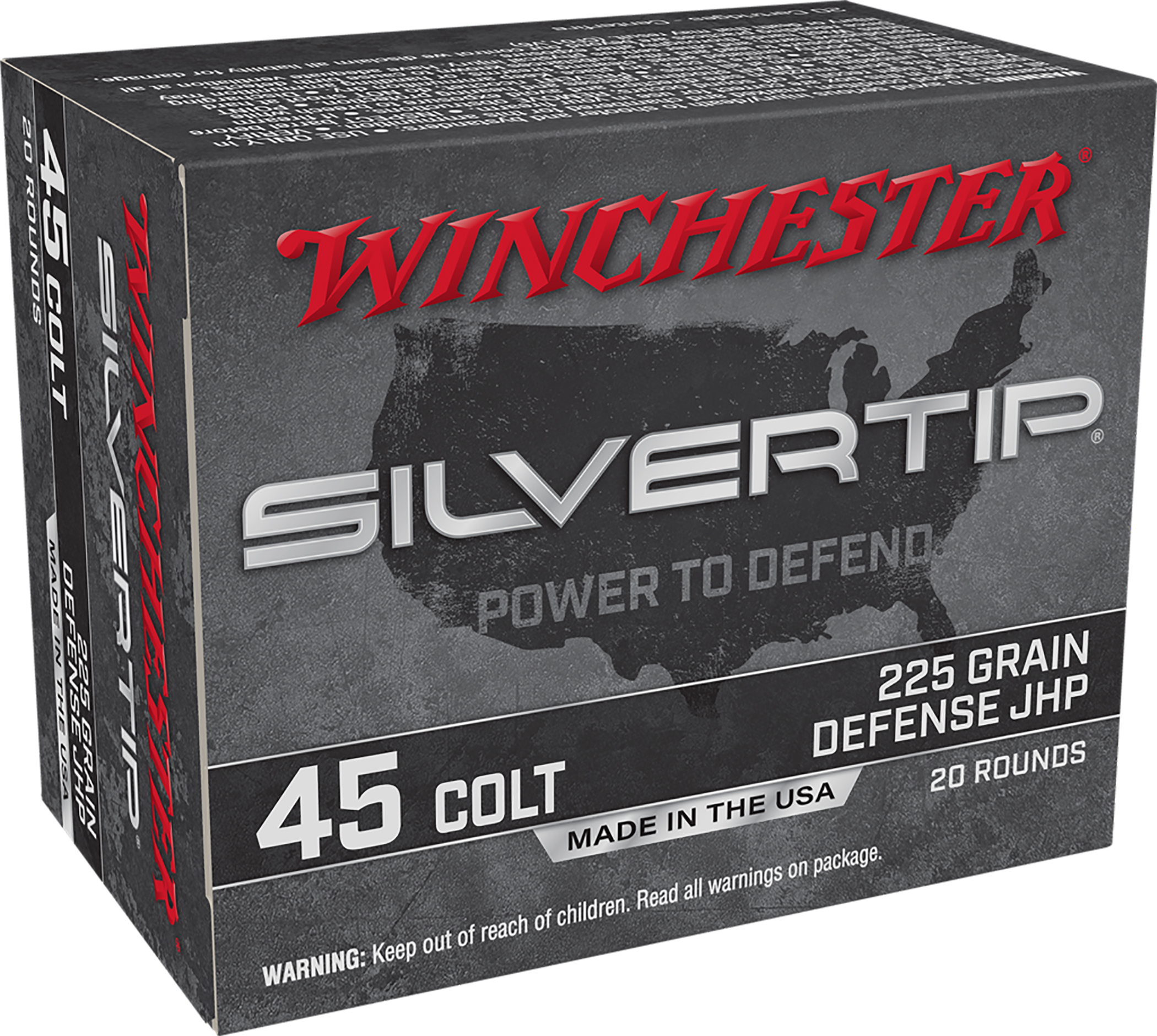 WIN 45LC 225GR SLVRTP HP 20RD